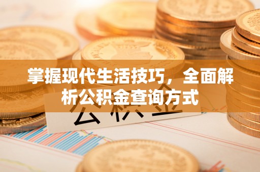 长白掌握现代生活技巧，全面解析公积金查询方式