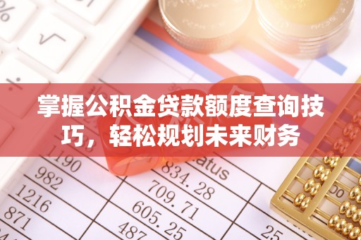 长白掌握公积金贷款额度查询技巧，轻松规划未来财务