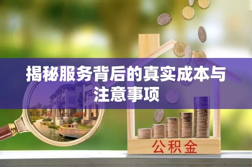 长白揭秘服务背后的真实成本与注意事项