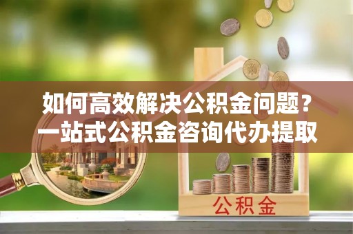 长白如何高效解决公积金问题？一站式公积金咨询代办提取服务全解析